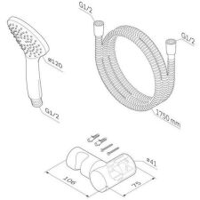 Душевой гарнитур  AM.PM Gem F0119000