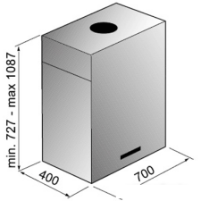 Кухонная вытяжка Korting KHA7950X Cube