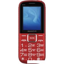 Кнопочный телефон Maxvi B21ds (красный)