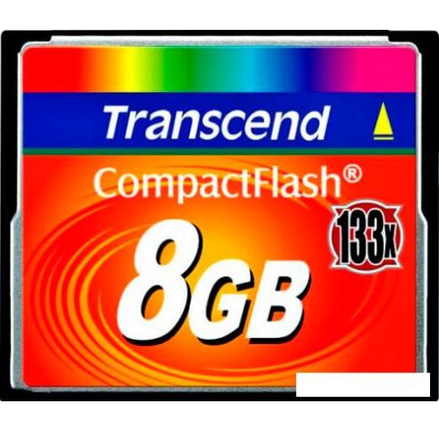 Карта памяти Transcend 133x CompactFlash 8 Гб (TS8GCF133)