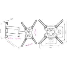 Кронштейн Kromax OPTIMA-406 (серый)