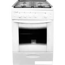 Кухонная плита Лысьва ГП 4к20 МС-2у (белый, решетка чугун, без крышки)