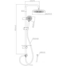 Душевая система Gross Aqua Moderna GA9015