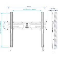 Кронштейн Kromax FLAT-3 NEW (черный)