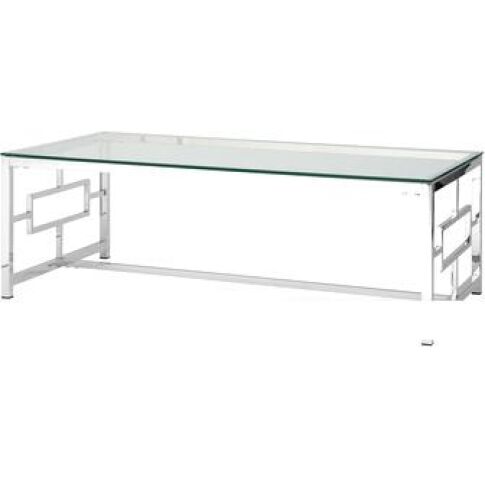 Журнальный столик Stool Group Бруклин 120x60 ECT-013 (прозрачное стекло/сталь серебристый)