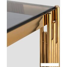 Журнальный столик Stool Group Гэтсби 55x55 EET-027-TG-1 (стекло smoke/сталь золото)