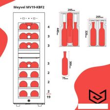 Винный шкаф Meyvel MV19-KBF2