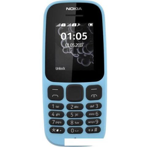 Мобильный телефон Nokia 105 (2017) (синий)