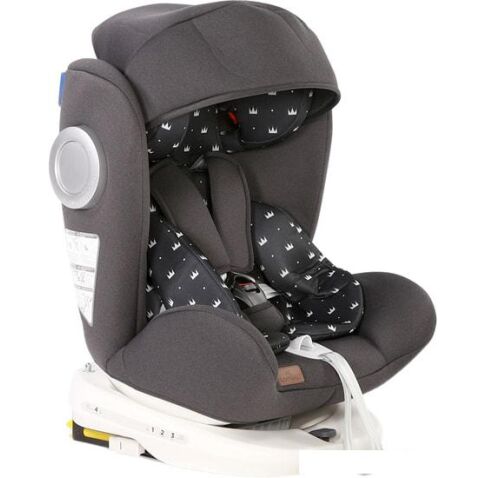 Детское автокресло Lorelli Lusso SPS Isofix 2020 (black crowns)