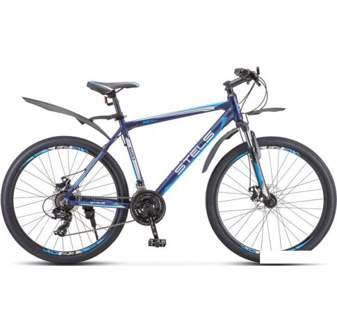 Велосипед Stels Navigator 620 MD 26 V010 р.14 2023 (тёмно-синий/голубой)