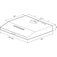 Кухонная вытяжка Krona EVA 500 PB (белый)