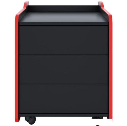 Тумба VMM Game Case 50 Black Red CS-2BKRD (черный/красный)