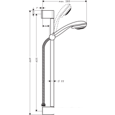 Душевой гарнитур Hansgrohe Crometta 85 (27767000)