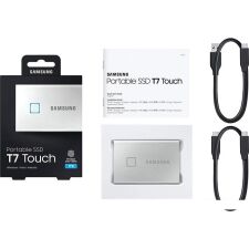 Внешний накопитель Samsung T7 Touch 2TB (серебристый)