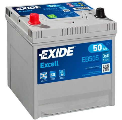 Автомобильный аккумулятор Exide Excell EB505 (50 А/ч)