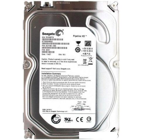 Жесткий диск Seagate Pipeline HD 1TB (ST1000VM002)