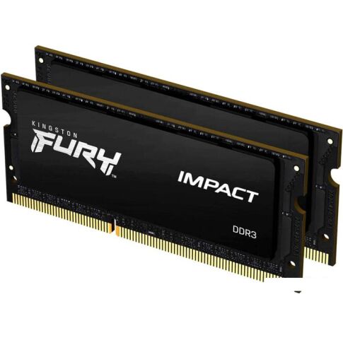 Оперативная память Kingston FURY Impact 2x8GB DDR3 SODIMM PC3-14900 KF318LS11IBK2/16