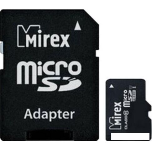 Карта памяти Mirex microSDXC UHS-I (Class 10) 128GB + адаптер [13613-AD10S128]