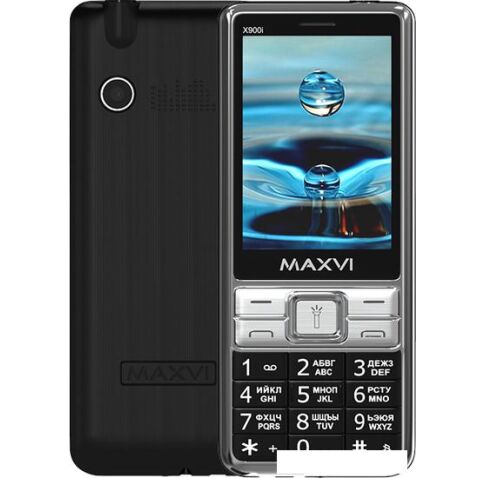 Кнопочный телефон Maxvi X900i (черный)