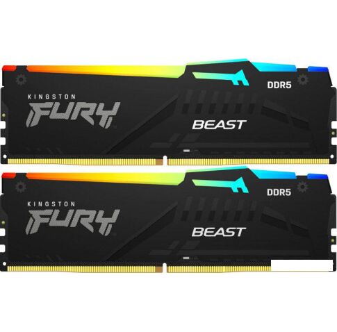 Оперативная память Kingston FURY Beast RGB 2x16ГБ DDR5 6000 МГц KF560C36BBE2AK2-32