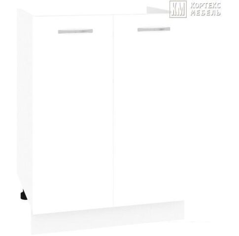 Шкаф напольный Кортекс-мебель Корнелия Лира НШ60м без столешницы (белый)