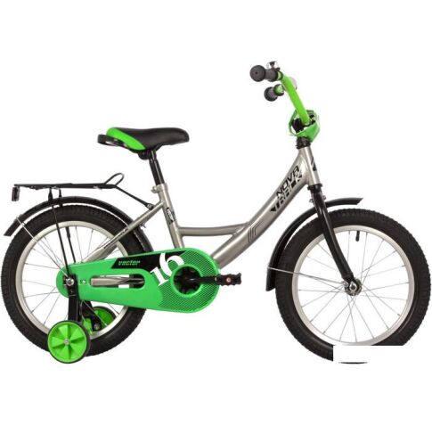 Детский велосипед Novatrack Vector 16 2022 163VECTOR.SL22 (серебристый)
