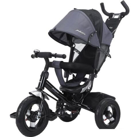 Детский велосипед Moby Kids Comfort 10x8 AIR (серый)