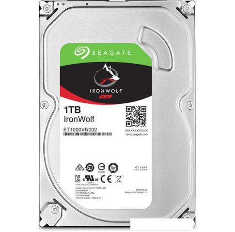 Жесткий диск Seagate Ironwolf 1TB [ST1000VN002]