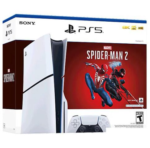 Игровая приставка Sony PlayStation 5 Slim + Marvel’s Spider-Man 2 (цифровой ключ)