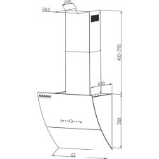 Кухонная вытяжка Backer AH60E-THSL200C White Glass