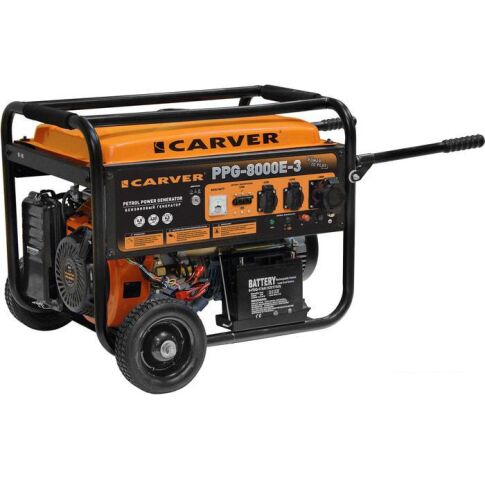 Бензиновый генератор Carver PPG-8000E-3