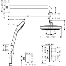 Душевая система Hansgrohe Croma Select E 27294000