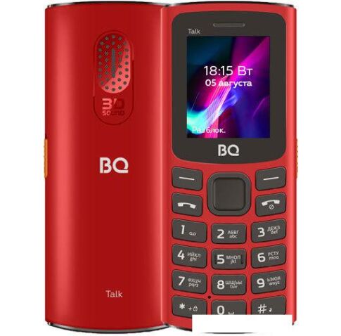 Кнопочный телефон BQ-Mobile BQ-1862 Talk (красный)