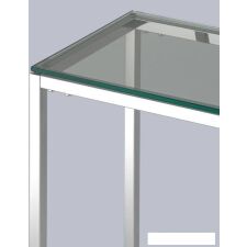 Консольный стол Stool Group Таун 115x30 ECST-022 (прозрачное стекло/сталь серебристый)