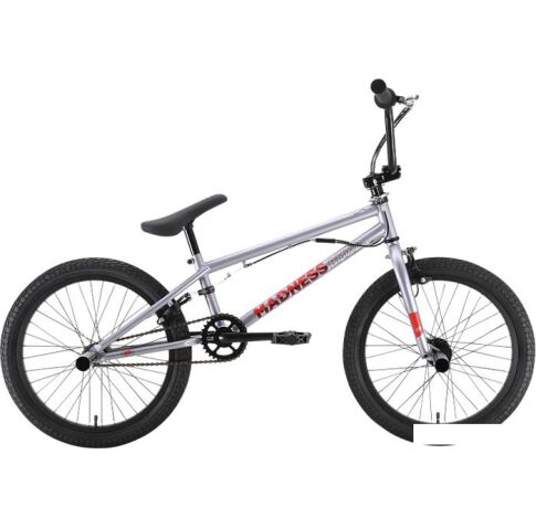 Велосипед Stark Madness BMX 2 2022 (серый/красный)
