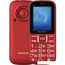 Кнопочный телефон Maxvi B21ds (красный)