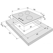 Варочная панель Krona Galileo 45 WH