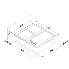 Варочная панель Korting HG630CTSB