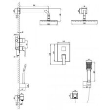 Душевая система Lemark Unit LM4529C