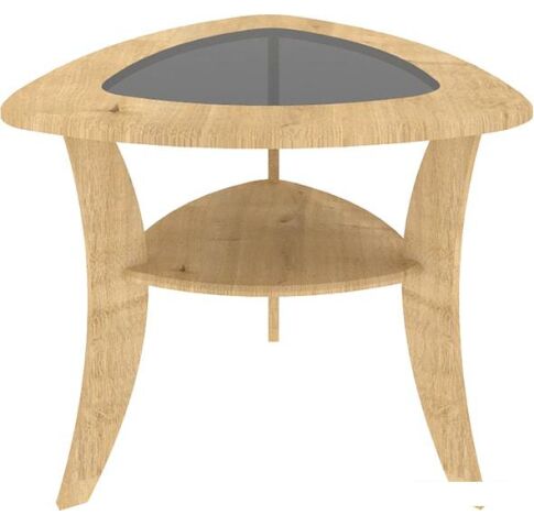 Журнальный столик Кортекс-мебель Лотос-5 км.00173 (дуб натуральный)