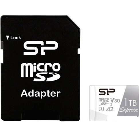 Карта памяти Silicon-Power Superior microSDXC SP001TBSTXDA2V20SP 1TB (с адаптером)