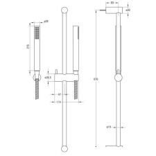 Душевая гарнитура Deante Karbo NCC B51K