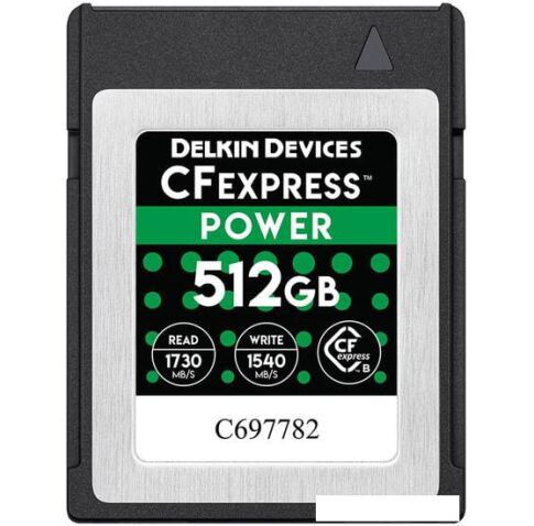 Карта памяти Delkin Devices Power CFexpress DCFX1-512 512GB