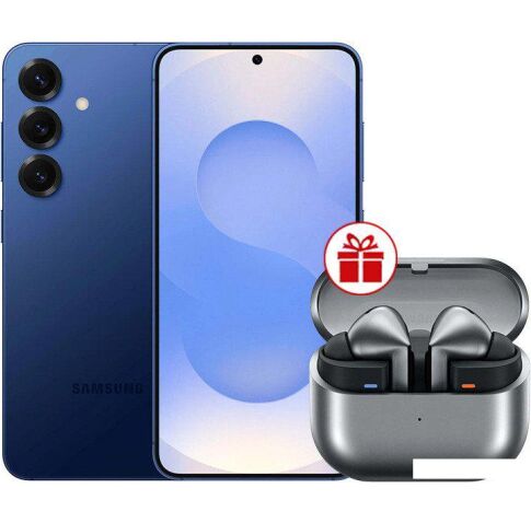 Смартфон Samsung Galaxy S25 SM-S931B 12GB/128GB (синий) и наушники Samsung Galaxy Buds 3 Pro по акции