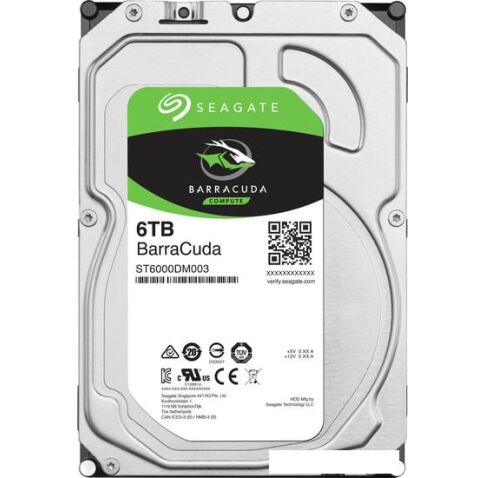 Жесткий диск Seagate BarraCuda 6TB ST6000DM003