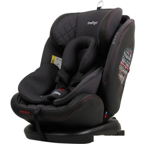 Детское автокресло Indigo Aero Isofix (черный/красный)