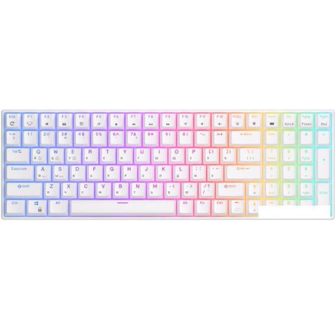 Клавиатура Royal Kludge RK100 RGB (белый, RK Red)