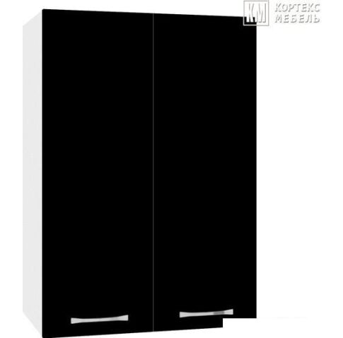 Шкаф навесной Кортекс-мебель Корнелия Лира ВШ50 (черный)