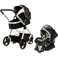 Универсальная коляска Ramili Baby Lite TS 2 (3 в 1, черный/серебристый)