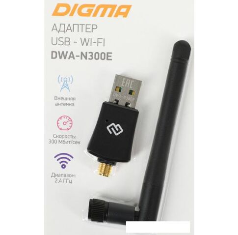 Wi-Fi адаптер Digma DWA-N300E